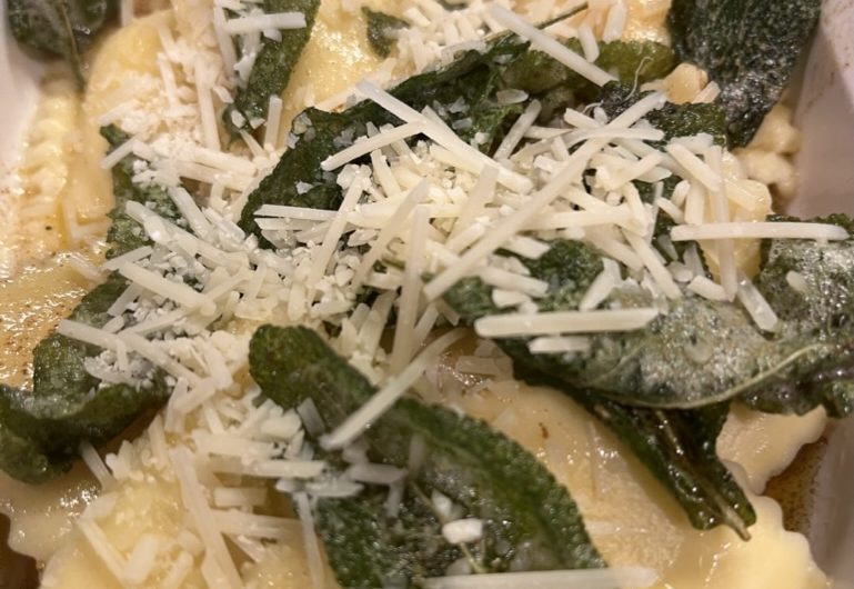 Ravioli with Brown Butter Sage